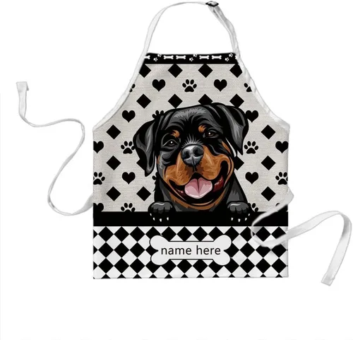 Vista 22 de Delantal de lunares para perro personalizado Lindo perro Rhodesian Ridgeback, RHODESIAN RIDGEBACK
