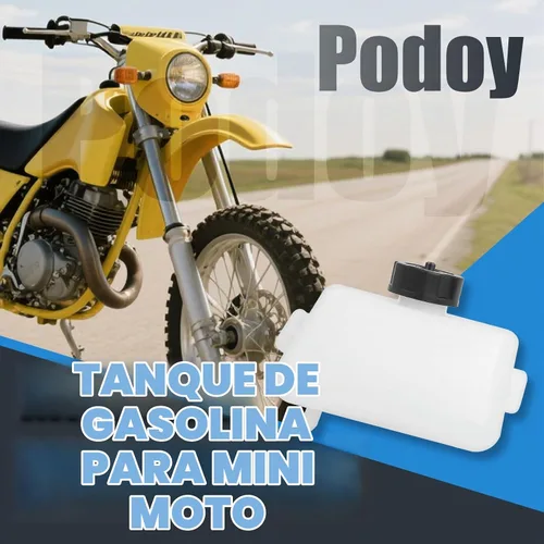 Vista 7 de PODOY Mini tanque para combustible, gas para minimotocicleta cuatriciclo, ciclomotor, de 2 tiempos, 43cc 45cc 47cc 49cc