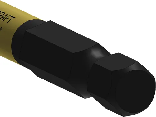 Vista 3 de Milescraft Broca de plantilla para estante de 1/4 pulgadas, 1 unidad, taladra agujeros para pasadores de estante de 1/4 pulgadas, vástago