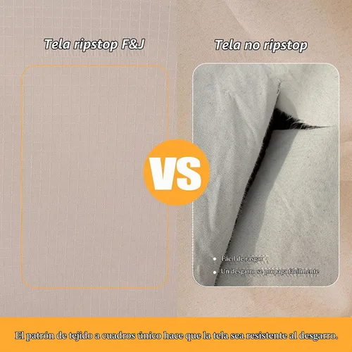 Vista 4 de F&J Outdoors Funda impermeable resistente a los rayos UV para sofá de patio de 2 plazas, resistente, color beige, 58" de ancho x 35" de profundidad