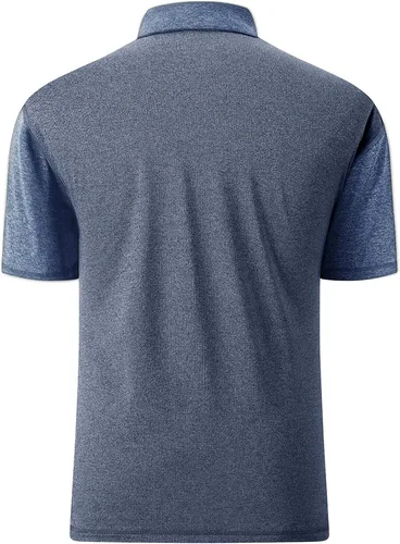 Vista 4 de Polo de golf para hombre, manga corta, táctica, camiseta de tenis casual