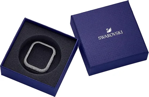Vista 6 de Funda para Smartwatch Swarovski Sparkling compatible con Apple Watch Series 4 y 5, 40mm, tono plateado
