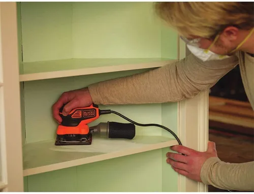 Vista 6 de Black+Decker BDEQS300 - Lijadora orbital de 1/4 de hoja