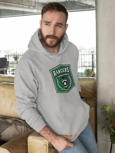 Vista 3 de CreateMyTee Wisconsin Parkside Ranger Logo Hooded Sweatshirt