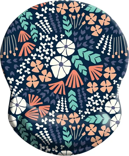 Vista 26 de Alfombrilla de mouse ergonómica con soporte, reposamuñecas para aliviar el dolor, base de poliuretano antideslizante para el hogar, oficina, Luna