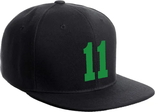 Vista 45 de Número de equipo modificado para requisitos particulares del jugador del color del sombrero del Snapback de la visera plana clásica de la visera