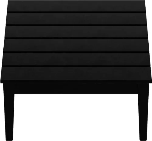 Vista 6 de WestinTrends Ashore - Mesa de centro para exteriores, 32 pulgadas de madera de polietileno Adirondack para todo tipo de clima, mesa auxiliar Negro