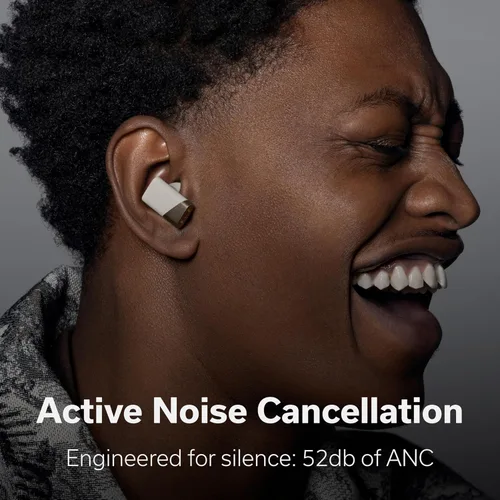 Vista 4 de Status Auriculares inalámbricos Pro X, controlador de altavoz triple, audio de alta resolución con LDAC, 52dB ANC, 6 micrófonos de formación de haz