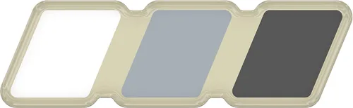 Vista 5 de Insignia tricolor - Compatible con Toy Taco, Tun y 4Run Negro con escala de grises TRI