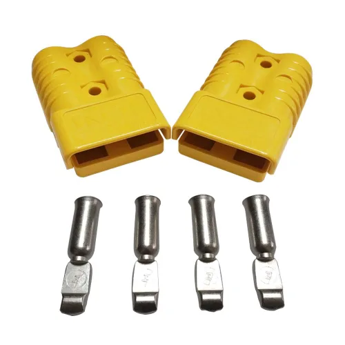 Vista 8 de Conector de batería de 175 amperios 600 V, conector de enchufe de batería de 175 amperios (azul, 1/0AWG)