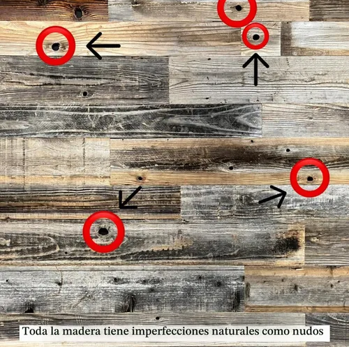 Vista 7 de Rockin' Wood Tablones de madera real extra ancha para decoración de uñas, rústica, recuperada, naturalmente desgastada, madera de granero