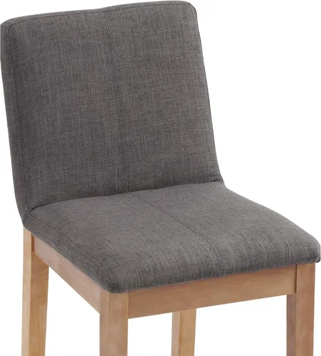 Vista 8 de Kmax Juego de 2 taburetes de bar de 26 pulgadas de altura de mostrador, taburetes tapizados para encimera de cocina con soporte trasero, taburetes