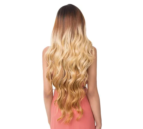Vista 3 de Es una peluca 100% de mezcla de cabello humano 360 peluca de encaje frontal circular - LACE ADIRA - 2