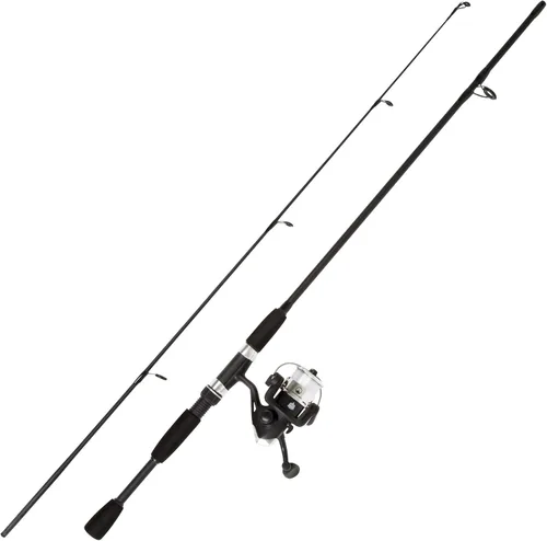 Vista 2 de Wakeman Fiberglass Fishing Rod and Reel Combo – 2-Piece 65-Inch Medium Action Spinning Rod Set for Lake Fishing
