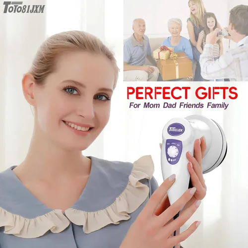 Vista 6 de TOTO81JXM Masajeador eléctrico para celulitis: máquina de esculpir el cuerpo con 8 cabezales de masaje, drenaje linfático y estiramiento de la piel