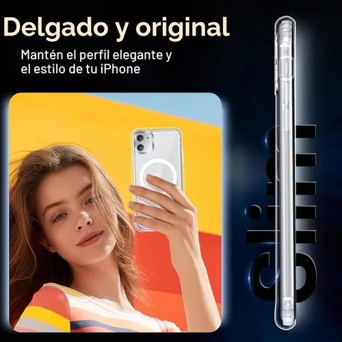 Vista 7 de Funda para iPhone 11 con protector de pantalla transparente