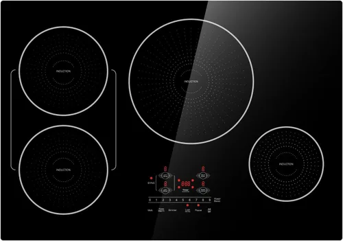 Vista 8 de Cocina de inducción de 24 pulgadas de 4 quemadores, encimera plana de vidrio eléctrico con Bridge-SYNC, 3 modos preestablecidos de refuerzo