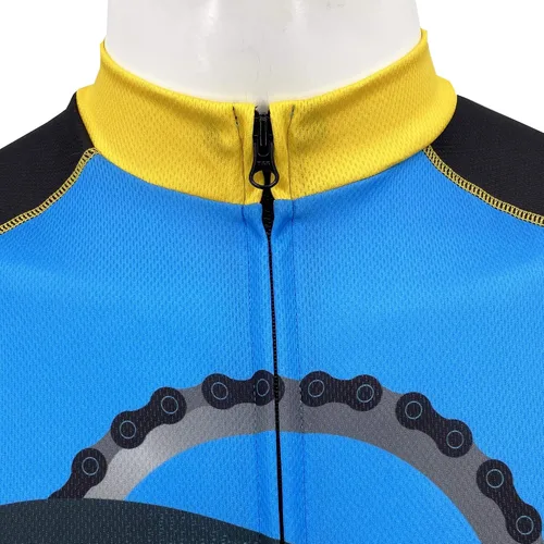 Vista 5 de Gears & Beers - Camiseta de ciclismo de manga corta para hombre