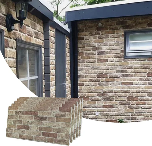 Vista 48 de Dundee Deco Paneles de pared 3D de ladrillo sintético, revestimiento, paneles de pared con aspecto de piedra gris, revestimiento de espuma
