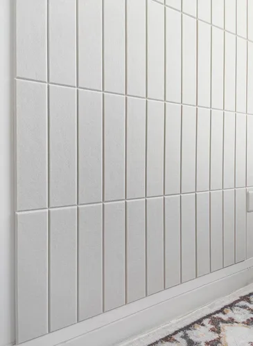 Vista 5 de Paneles de fieltro para decoración de pared interior, paneles decorativos de pared blancos para dormitorio, sala de estar y oficina, despegar