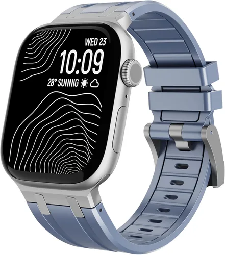 Vista 8 de Raycarrey AP - Correas deportivas de lujo para Apple Watch Band Ultra 3/2/1 1.929 in 1.811 in 1.772 in 1.732 in 1.654 in 1.614 in 1.575 in 1.496 in