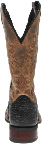 Vista 3 de Laredo Topeka - Botas de vestir con punta cuadrada para hombre color negro NegroBronceado