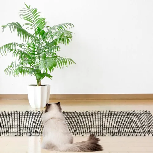 Vista 2 de POMEAT 15 alfombrillas para gatos con púas de 16 x 12 pulgadas, alfombrillas disuasorias para gatos al aire libre para gatos y perros, picos de gato