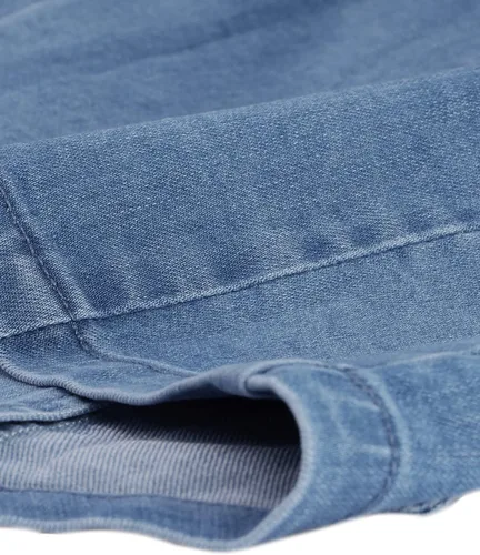 Vista 5 de Allegra K Chaleco de mezclilla para mujer con botones y sin mangas