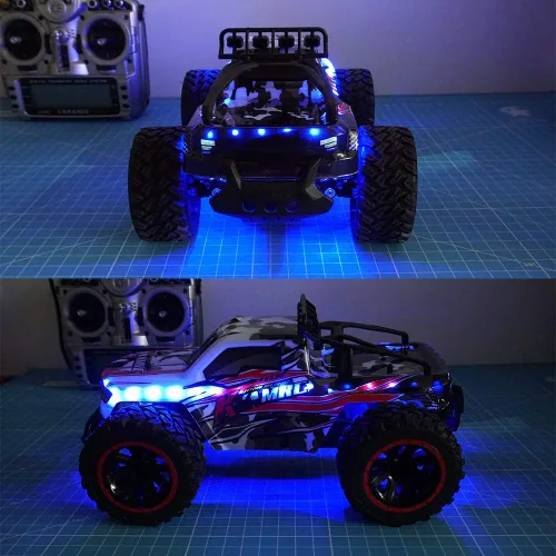 Vista 7 de Tira de luces LED para aviones de ala fija ala con control remoto, drones, autos y camiones de control remoto.