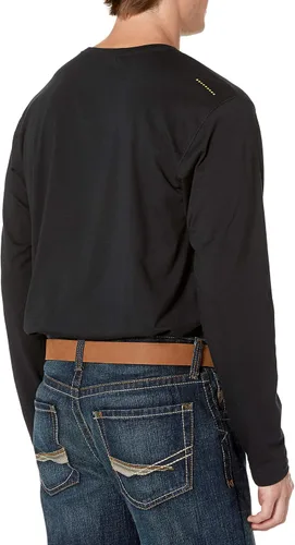 Vista 3 de ARIAT Logotipo de Rebar Workman para hombre, Negro