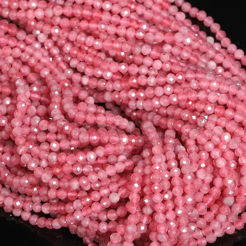 Vista 88 de 180 piezas 2mm Cuentas de piedras preciosas de turquesa africana natural facetada redonda suelta para hacer joyas