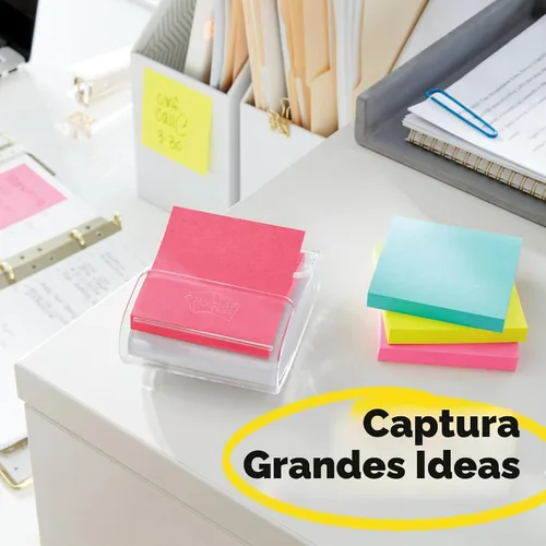 Vista 7 de Colección Jaipur de papeles para notas Post It Pop Up. Medidas: 3 pulgadas x 3 pulgadas., Amarillo canario