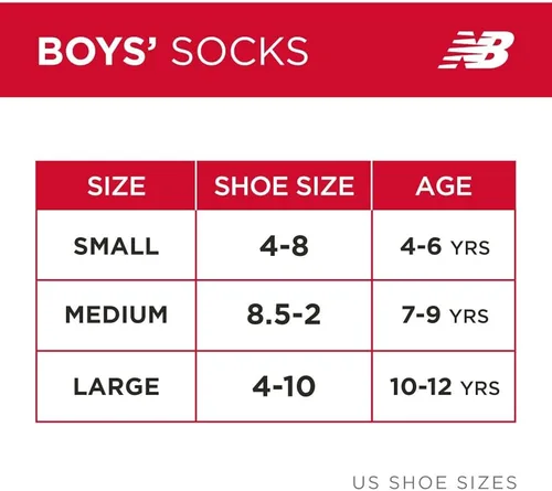 Vista 7 de New Balance Calcetines para niño - Calcetines acolchados de rendimiento (8 unidades)