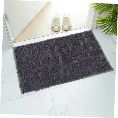 Vista 2 de Chenille Bathroom Rug 40x60 CM Polyester Non-Slip Absorbent Mat