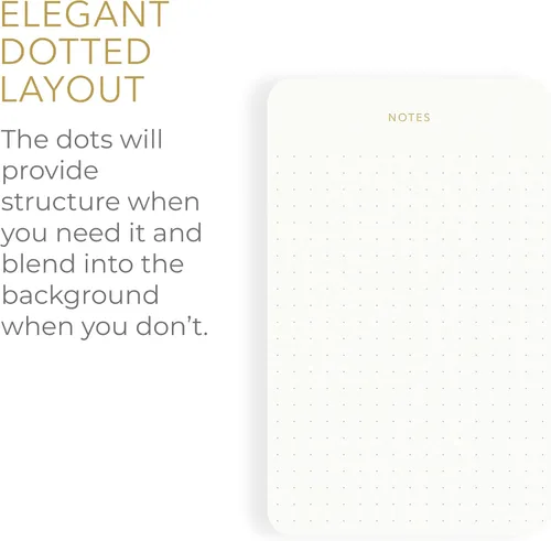 Vista 6 de Pinesman - Elegantes blocs de notas de escritorio para profesionales, blocs de notas para ejecutivos, minimalistas, con foil dorado, diseño