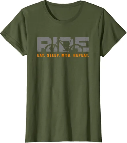 Vista 72 de Bicicleta de montaña - Camiseta MTB vintage Negro