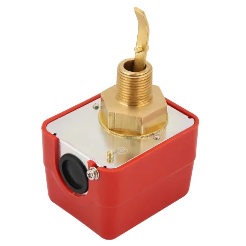 Vista 4 de HFS-15 Interruptor de flujo de agua de paleta, 1/2 pulgada, 220VCA 15A, latón y acero inoxidable, para sistemas de tratamiento de agua y sistemas