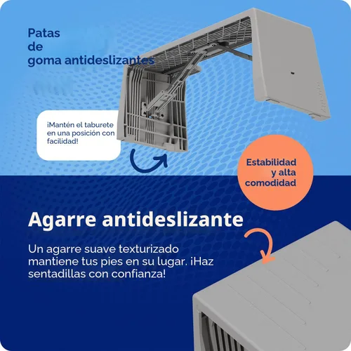 Vista 9 de Squatty Potty Porta Traveler Taburete plegable de inodoro para viajes, 7" de altura, gris Portable Footrest for Squatting, Improved Digestion &