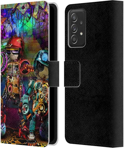 Vista 13 de Head Case Designs Officially Licensed Jumbie Art Alien Visionary Leather Wallet Case Compatible with Samsung Galaxy A53 5G (2022)