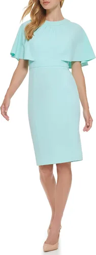 Vista 2 de Calvin Klein Vestido de manga alta con cuello alto para mujer