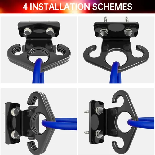 Vista 8 de Resistance Band Wall Anchors, Wall Mounted Modular Hooking Platform, Workout Wall Mount Anchor, Training Anchor Mounted Hook Exercise Station for