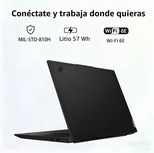 Vista 8 de Lenovo ThinkPad L16 Business AI PC Laptop (16" FHD+ pantalla táctil, Intel Ultra 5 225U (> Ultra 7 155U), 16 GB DDR5, 512 GB SSD), Premium E16, IPS
