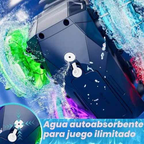 Vista 8 de Lehoo Castle Auto de control remoto anfibio, autos RC 4WD para niños de 8 a 12 años con pistola de agua, barco de control remoto para niños