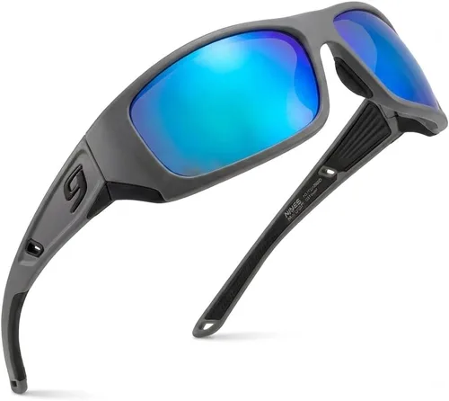 Vista 8 de NINES Lentes de sol polarizados FORK, NIRTECH y UV400, lentes antirreflejos hidrofóbicos. Ideal para pesca y aventuras al aire libre