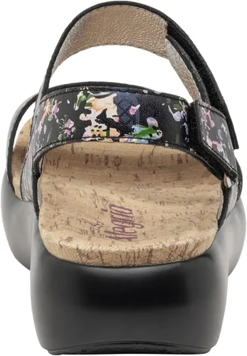 Vista 3 de Alegria Bailee - Sandalia de piel para mujer, Negro