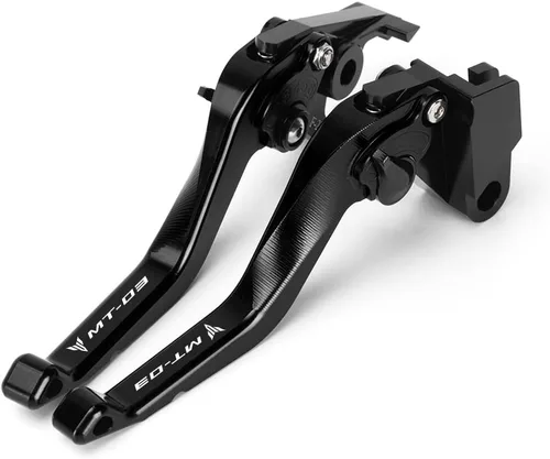 Vista 4 de Palancas de embrague de freno corto para motocicleta compatibles con Yamaha MT-03 2018-2022 2023 2024 2025 Palancas delanteras más cortas Manijas
