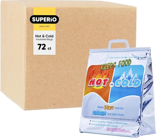 Vista 11 de Superio Bolsas aisladas para bebidas frías y calientes para entrega de alimentos, bolsas de compras de comestibles, almacenamiento de alimentos