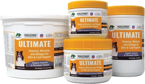 Vista 2 de Dogzymes Ultimate Skin and Coat con aceite de algas y coco orgánico (8 onzas)