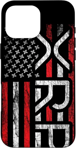Vista 19 de iPhone 16 XRP Crypto - XRP criptomoneda - Bandera americana - Funda XRP