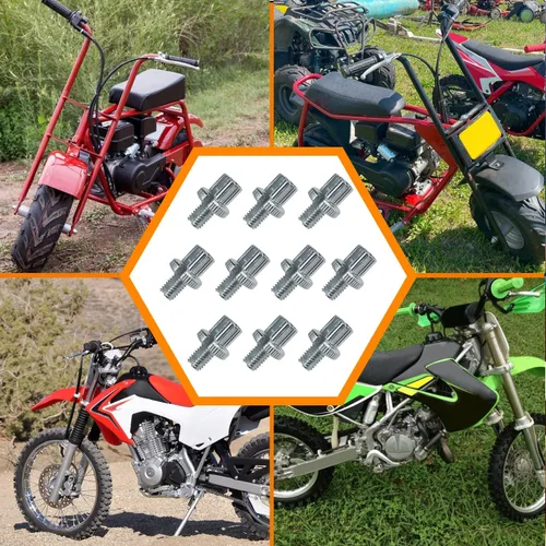 Vista 4 de HOLATO Tornillo ajustador de cable de freno M8 Clucth de 0.315 in para Coleman CT200U CT100U Baja Yerf-Dog Mini Bike CT70 CRF50 CRF110 XR50 KLX110